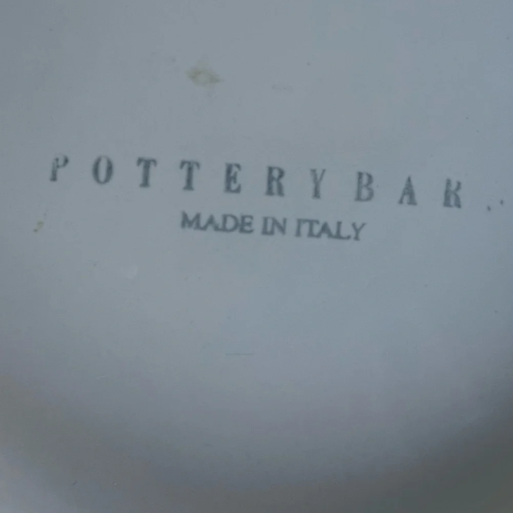 Pottery Barn Large White Ceramic Pasta Bowl | Made in Italy | 13.5” Serving Bowl